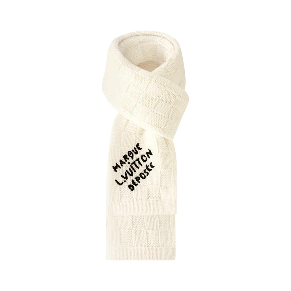 Bonnet et Écharpe Écharpe Damier Snug Crème