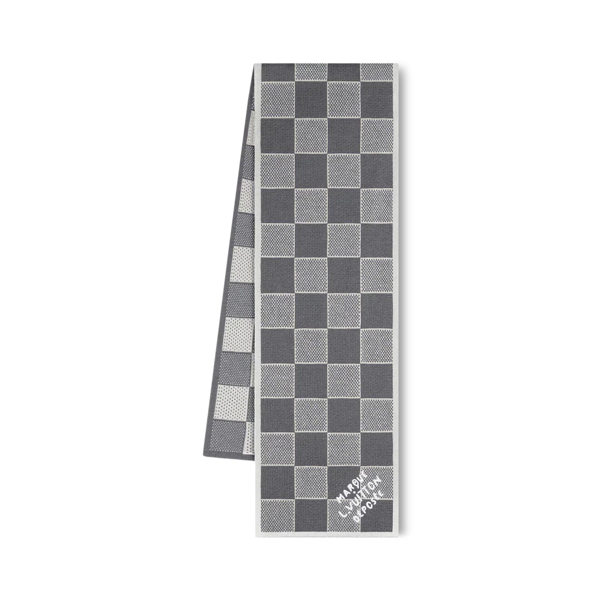 Bonnet et Écharpe Damier Heritage Gris