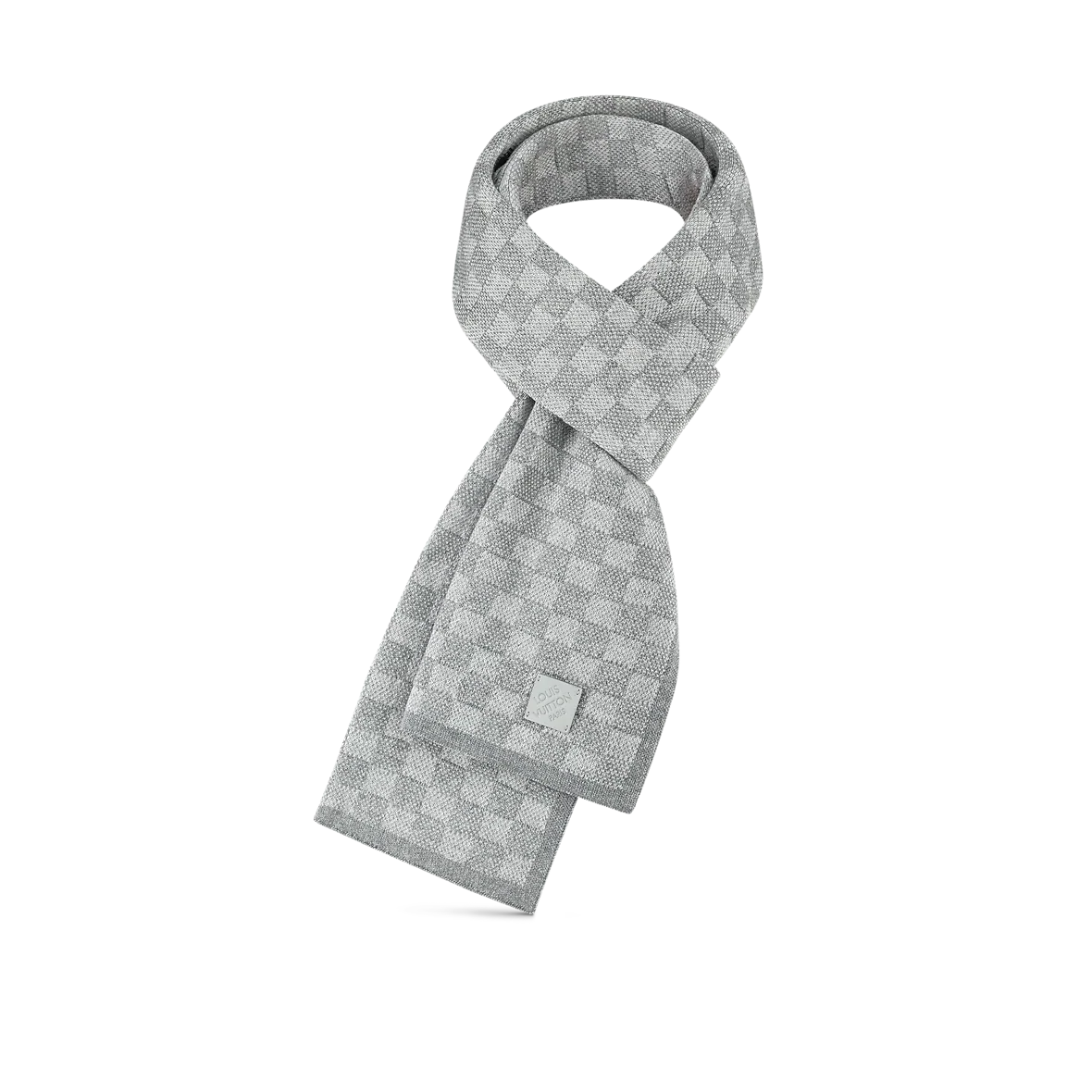 Bonnet et Écharpe Néo Petit Damier Noir