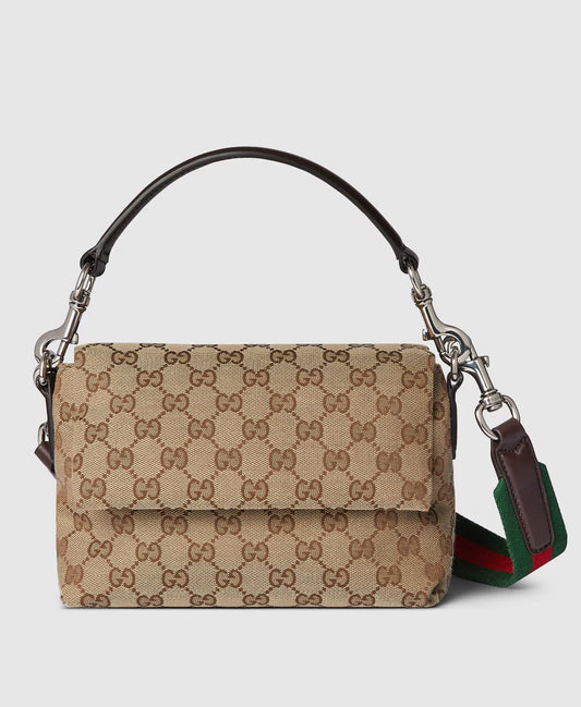 Sac à bandoulière en toile GG petit format