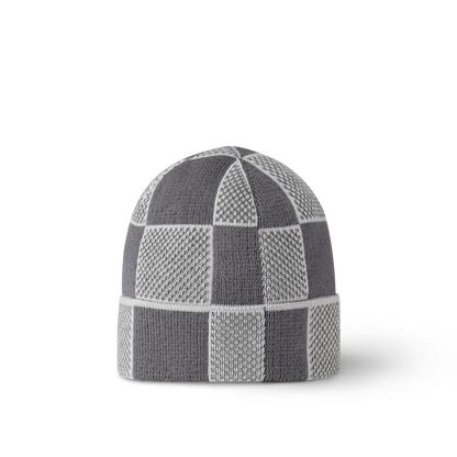 Bonnet et Écharpe Damier Heritage Gris