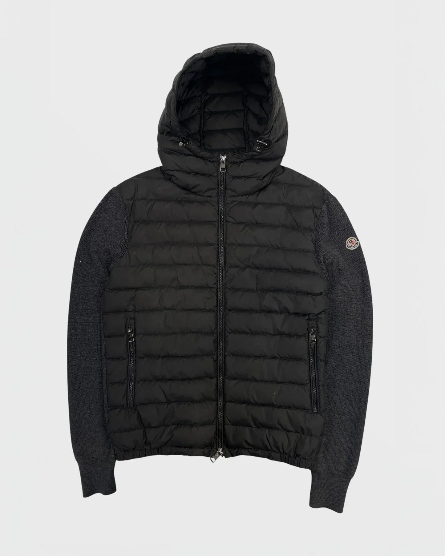 Moncler veste bi-matière cardigan