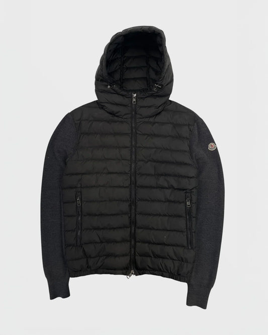 Moncler veste bi-matière cardigan