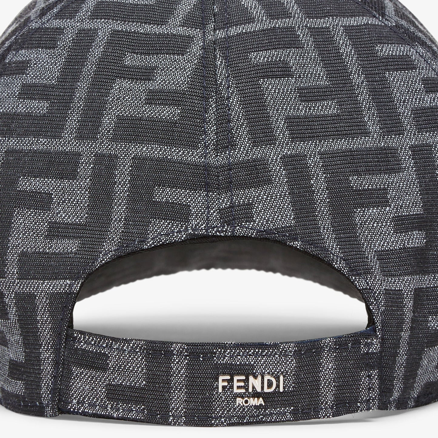 Casquette de baseball en tissu jacquard FF bleu