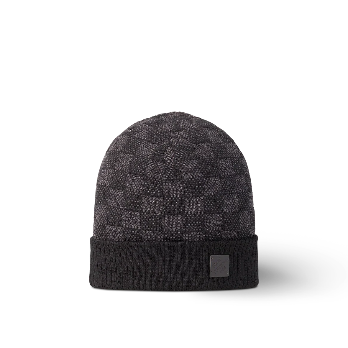 Bonnet et Écharpe Néo Petit Damier Noir