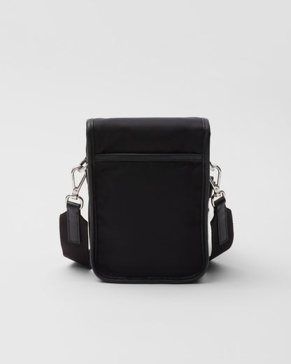 Sac porté épaule en Re-Nylon et cuir Saffiano