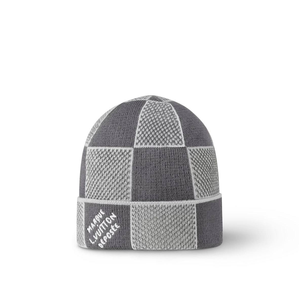 Bonnet et Écharpe Damier Heritage Gris
