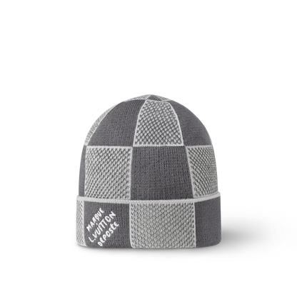 Bonnet et Écharpe Damier Heritage Gris