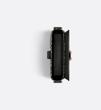 Sac Messenger à rabat Saddle Small Noir et Beige