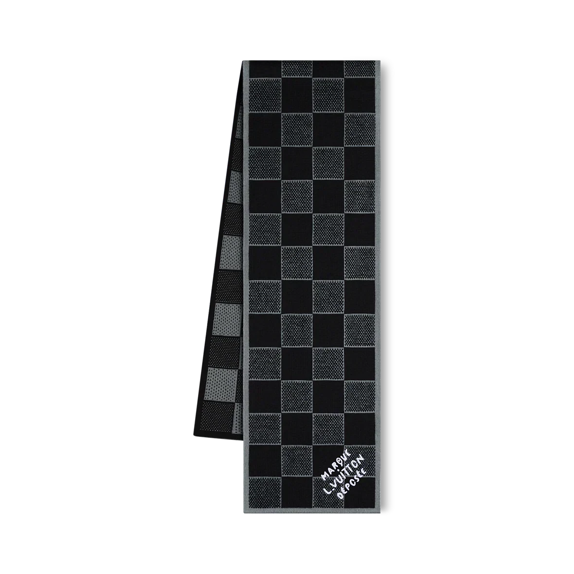 Bonnet et Écharpe Damier Heritage Noir