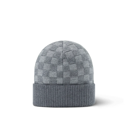 Bonnet et Écharpe Néo Petit Damier Noir