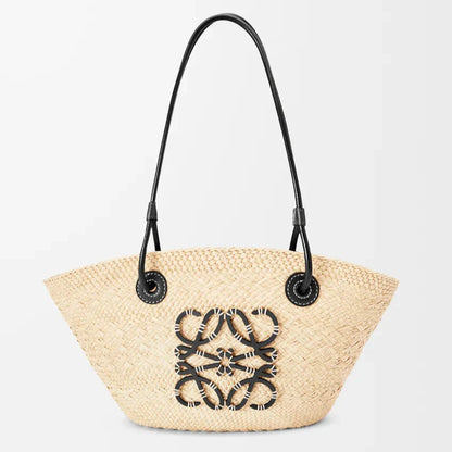 Loewe - Anagram en palmier Iraca et cuir de veau