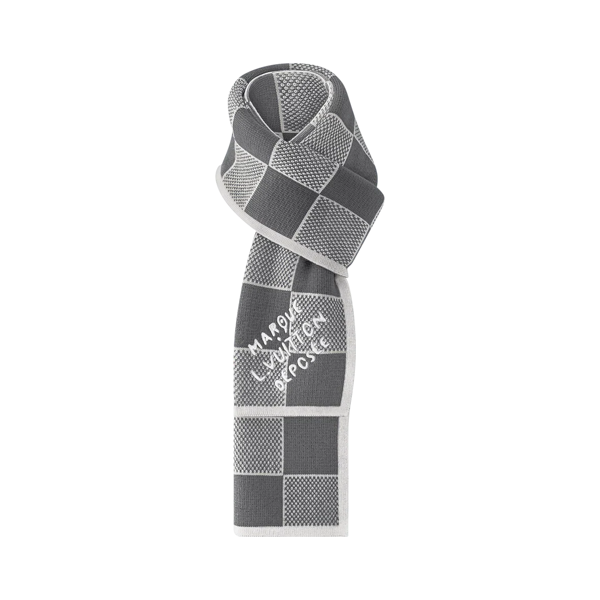 Bonnet et Écharpe Damier Heritage Gris