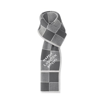 Bonnet et Écharpe Damier Heritage Gris