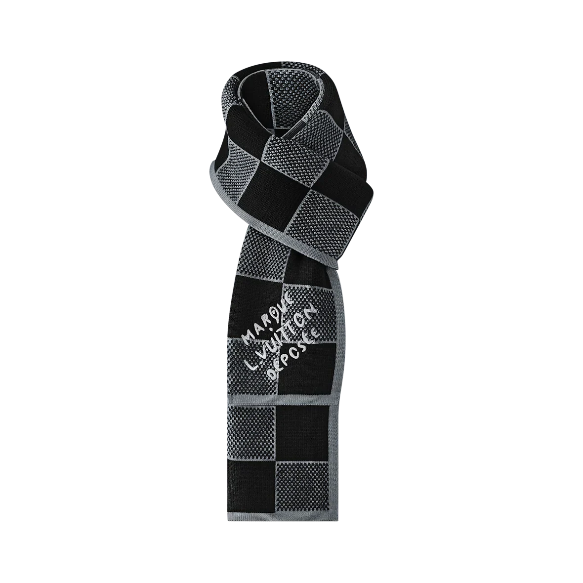Bonnet et Écharpe Damier Heritage Noir