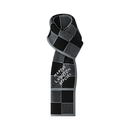Bonnet et Écharpe Damier Heritage Noir