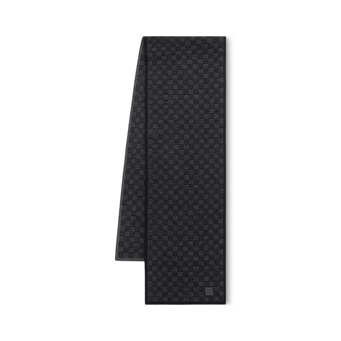 Bonnet et Écharpe Néo Petit Damier Noir