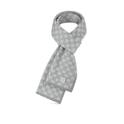 Bonnet et Écharpe Néo Petit Damier Noir