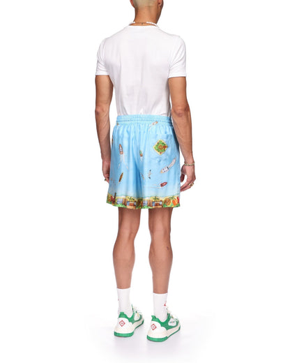 Maison Sur Piloti Silk Shorts